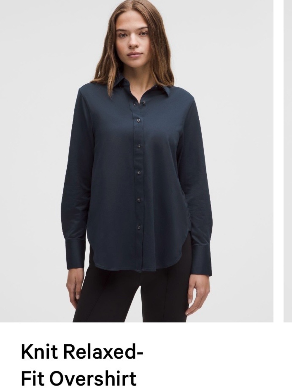 LuLuLemon Relaxed fit button up overshirt